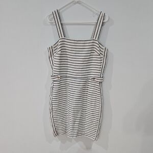 Banana Republic Sz 12 Womens  Strappy Sleeveless Sheath Square Neck Mini Dress